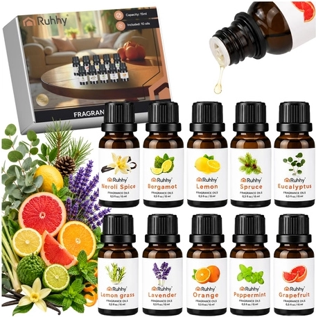 Set geuroliën RUHHY 10 × 15 ml - 10 stuks