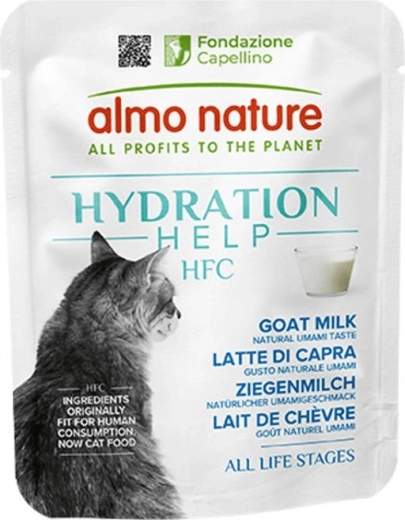 Almo Nature HFC Hydratation Help geitenmelk voor katten 50 g