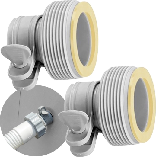 Reductie-adapters type B voor zwembadslangen 32/38 mm Intex (2 stuks)