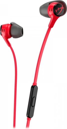 HyperX Cloud Earbuds II rood – gaming in-ear bedrade oordopjes