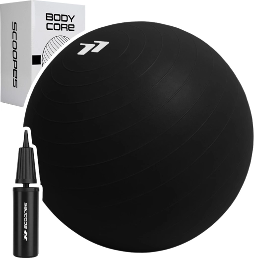 Gymnastiekbal BodyCore 85 cm zwart