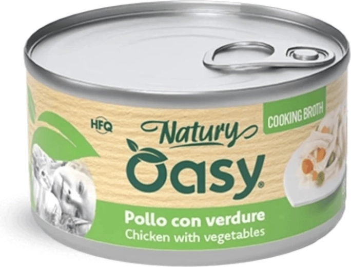 Oasy bouillon voor katten kip met groenten 85 g