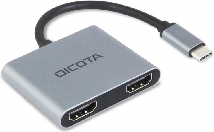 Dicota draagbaar USB-C mini dockingstation 4-in-1 4K, 2× HDMI, PD 100 W