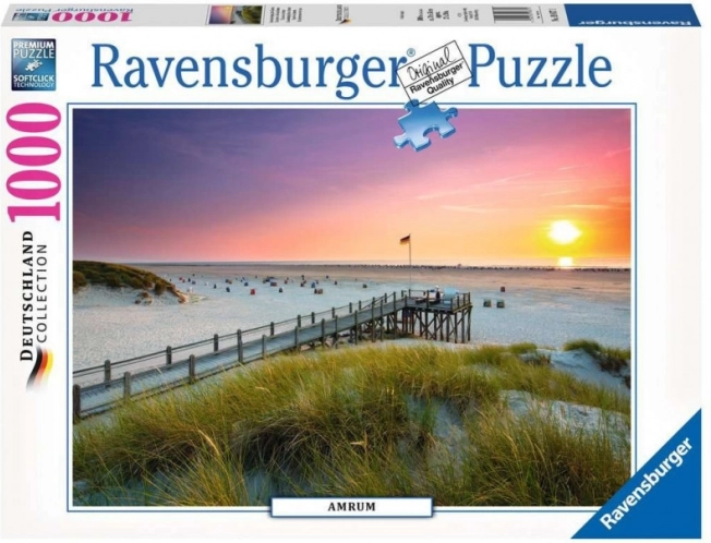 Puzzel Zonsondergang boven Amrum 1000 stukjes