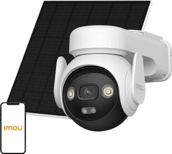 Imou AOV PT Kit buiten draaibare IP-camera 5 MP met zonnepaneel en 4G LTE