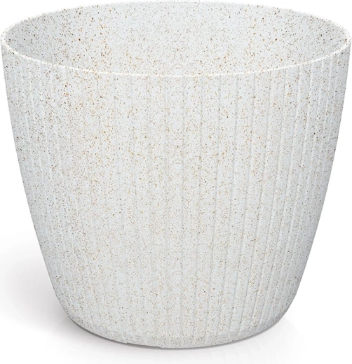 Bloempot Lamia Eco Wood 23,8 cm wit