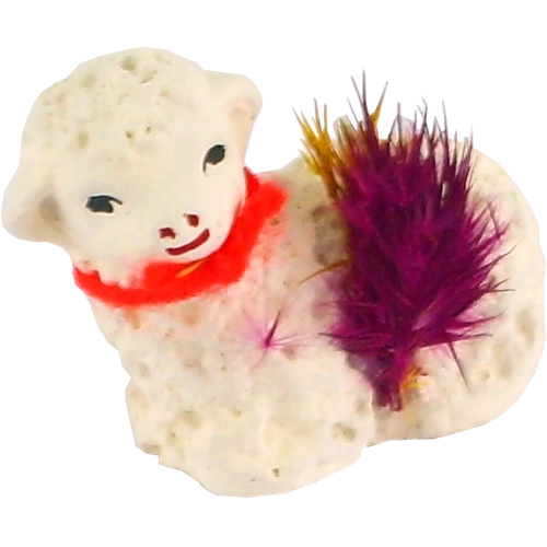 Liggend paaslam 4,5 × 2,5 × 4 cm