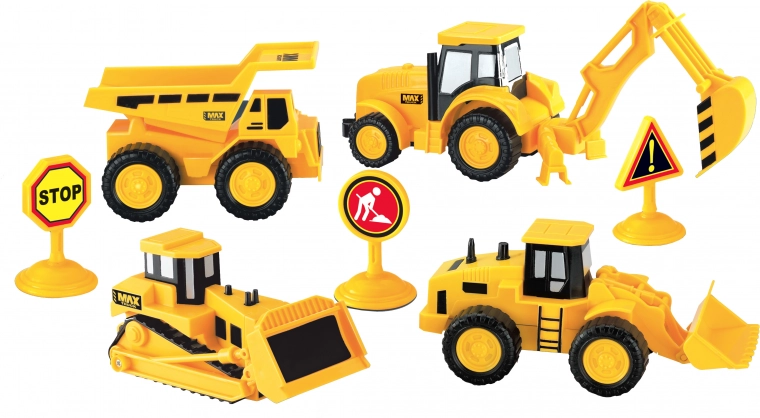 Set Bouwmachines op Vliegwiel