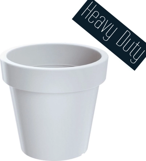 Bloempot Lexo Round 60 cm wit