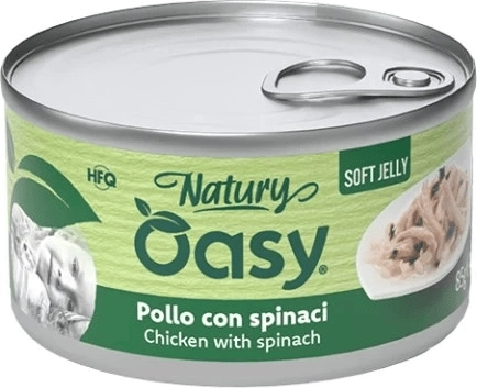 Oasy Natury Soft Jelly kip met spinazie 150 g