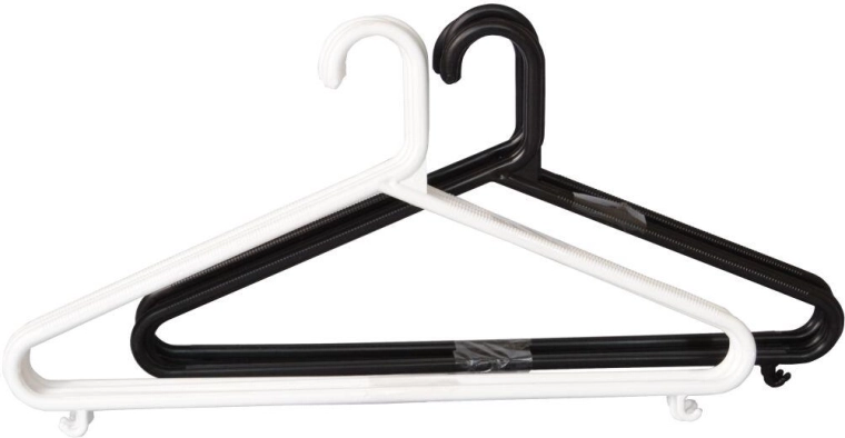 Heren plastic kledinghangers – mix van kleuren (5 stuks)