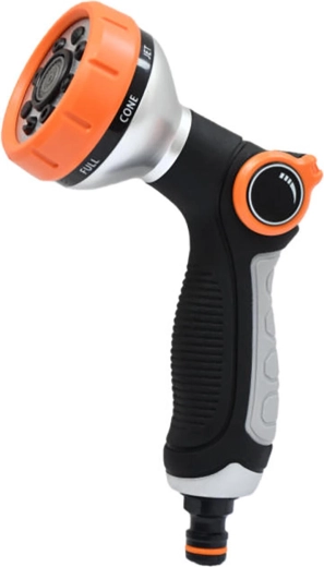 Sproeipistool met 8 functies, metaal, soft