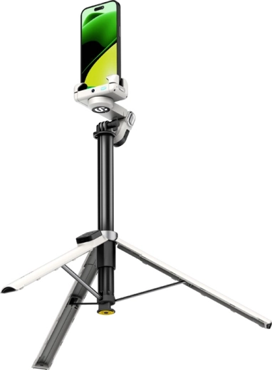AOCHUAN Smart M3 Pro stabilisator voor mobiel met RGB-verlichting, wit
