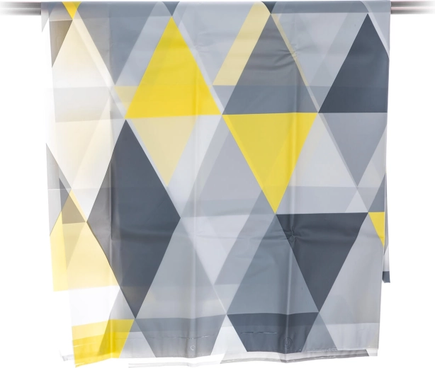 PEVA douchegordijn driehoeken 180 × 200 cm