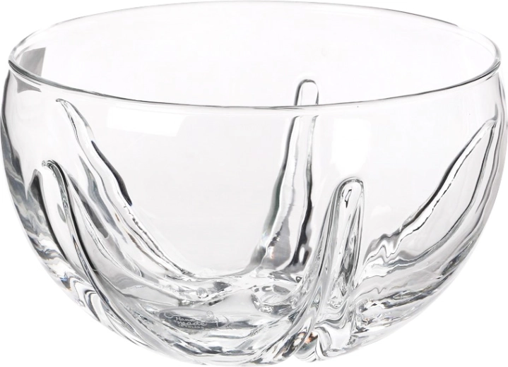 Glazen schaal in de vorm van een mandarijn 23 cm