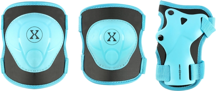 Set beschermers voor inline skaten en skateboarden NILS Extreme H704 blauw – M