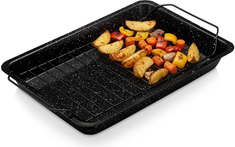 Vilde Granitica bakplaat met rooster 31,5 × 21,5 × 3,5 cm