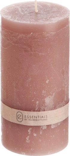 Roze stompkaars 14 cm