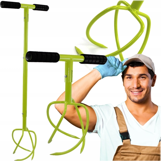Handmatige cultivator en beluchter voor de bodem