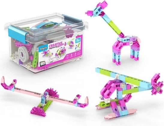 bouwset Engino Maker Girl 20-in-1 – creatieve 20-in-1 constructieset voor kinderen