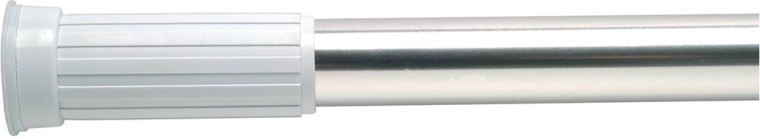 Telescopische klemstang 70–120 cm van metaal – wit of zilver