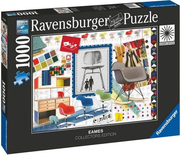 Ravensburger puzzel Eames Design klassieke stoelen 1000 stukjes