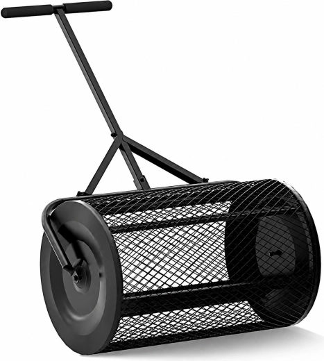 Handmatige compoststrooier met gaasrol