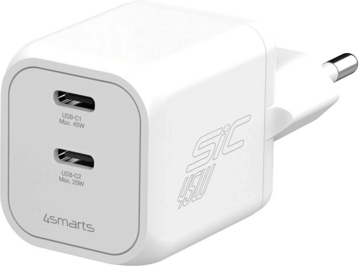 Netadapter 4smarts 45 W PD SiC Dual wit