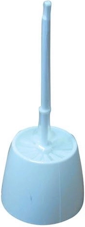 WC-set rond van kunststof met borstel 8,5 cm