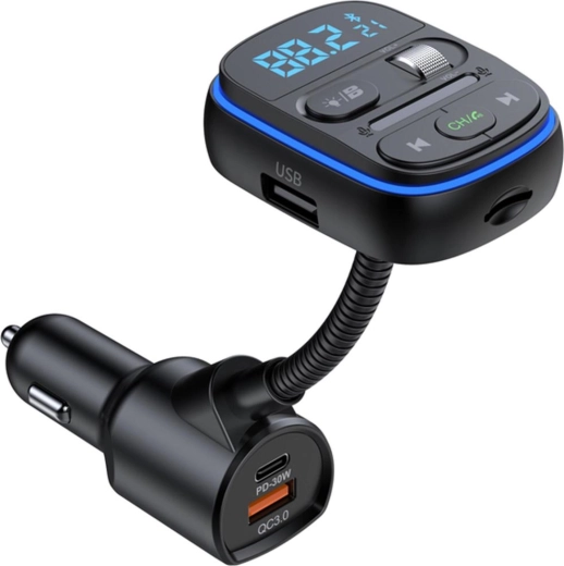 Sencor Bluetooth FM-transmitter voor de auto met snelladen via PD en QC 3.0