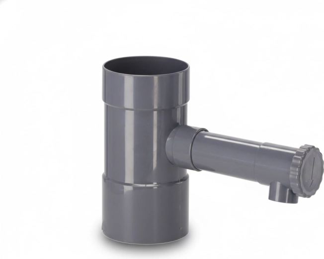 Regentonvanger, grijs, 80 mm