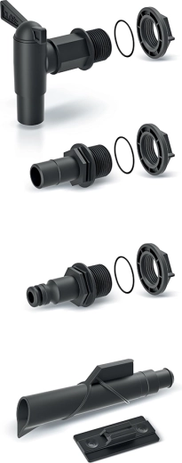 Accessoireset voor regentonnen ICANSET 4 (5 delen)