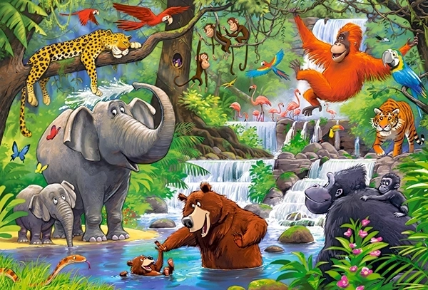 Maxi-puzzel Jungledieren – 40 stukjes CASTORLAND