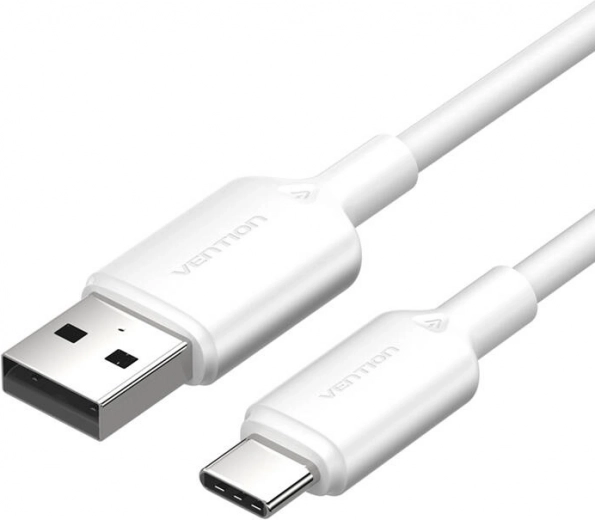 USB-kabel USB-A naar USB‑C 3A 1 m wit Vention