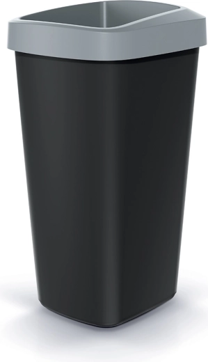 Prullenbak Compacta Q Drop 25 l lichtgrijs
