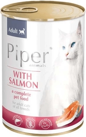 Piper natvoer voor katten met zalm 400 g