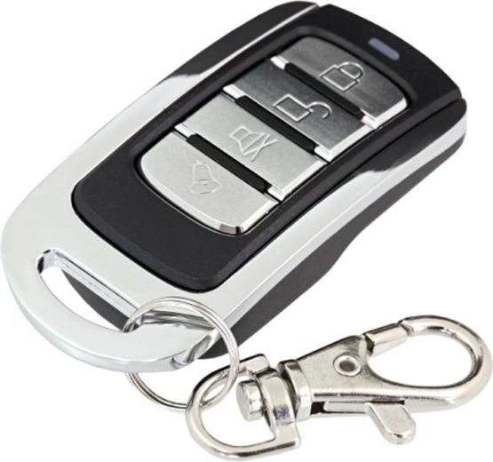 Zelflerende 4-kanaals afstandsbediening zwart-chroom