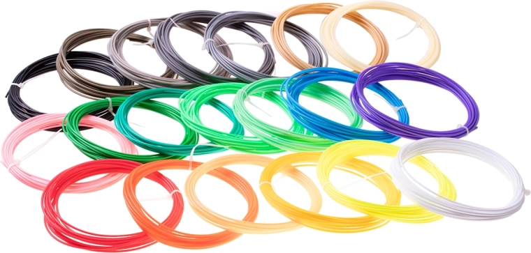 Vulling voor 3D-pen 20 kleuren x 5 m PLA - diverse kleuren