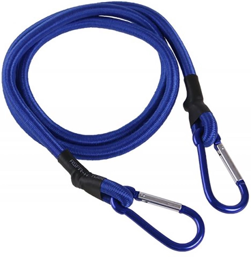 Elastisch spansnoer met karabiners 1 m
