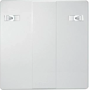 Revisieluik 400 × 400 mm kunststof wit