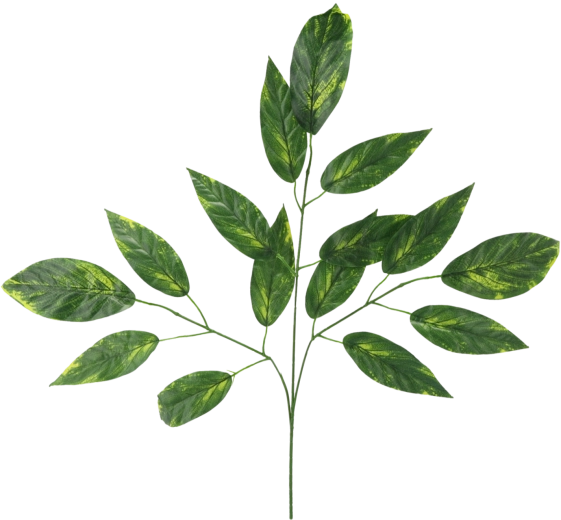 Kunsttak met mangobladeren 69 cm