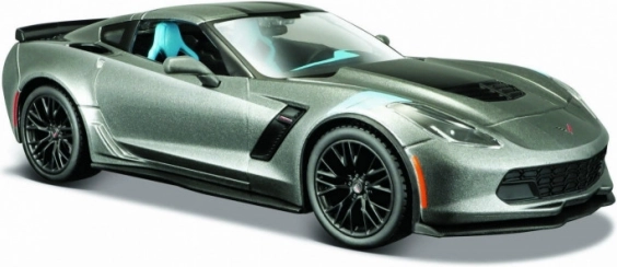 Model Corvette Grand Sport 2017 1:24 grijs