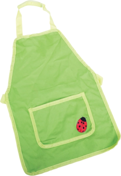 Groene kindertuin-schort met lieveheersbeestje BIGJIGS TOYS