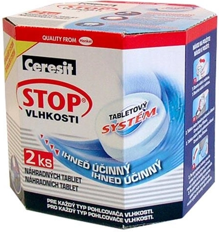 Navulling voor luchtontvochtiger CERESIT AERO 360 – 2× 450 g tablet