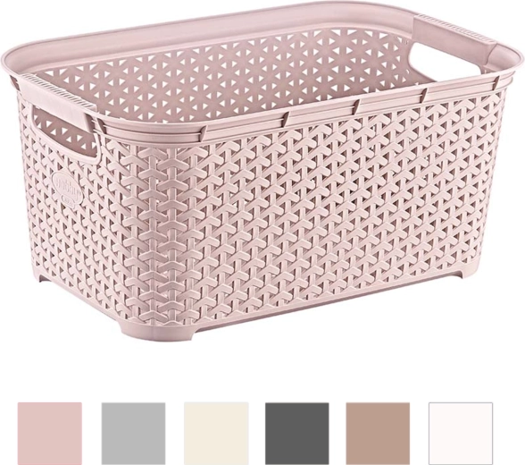 Rechthoekige wasmand Rattan 26 l