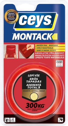 Dubbelzijdige montagetape 19 mm × 2,5 m MONTACK CEYS