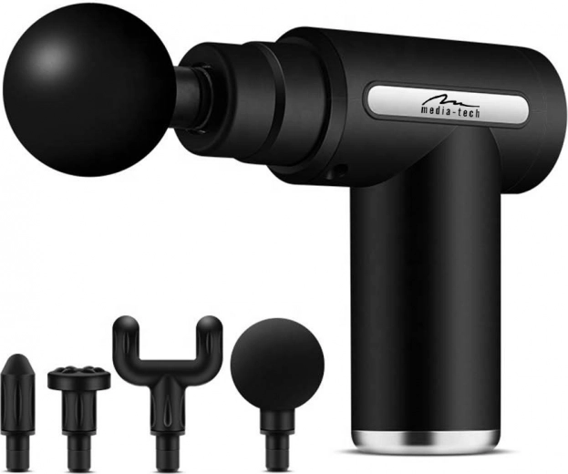 Massagepistool met 4 koppen