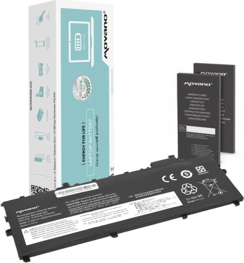 Movano accu voor Lenovo ThinkPad X1 Carbon (2017–2018) 4650 mAh 54 Wh