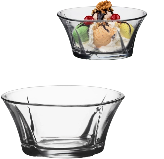 Glazen kommen LAV Truva, set van 6 stuks, 310 ml