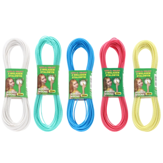 Wasklijn met stalen kern 30 m